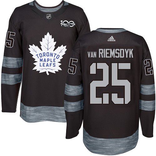 Adidas Maple Leafs #25 James Van Riemsdyk Black 1917-100th Anniversary Stitched NHL Jersey - Click Image to Close